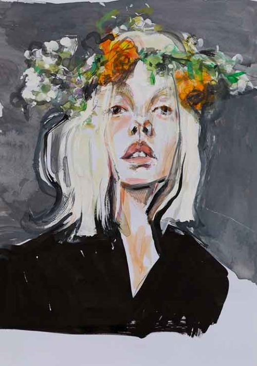 Girl With Flower Crown - Heidi Bjørnsen
