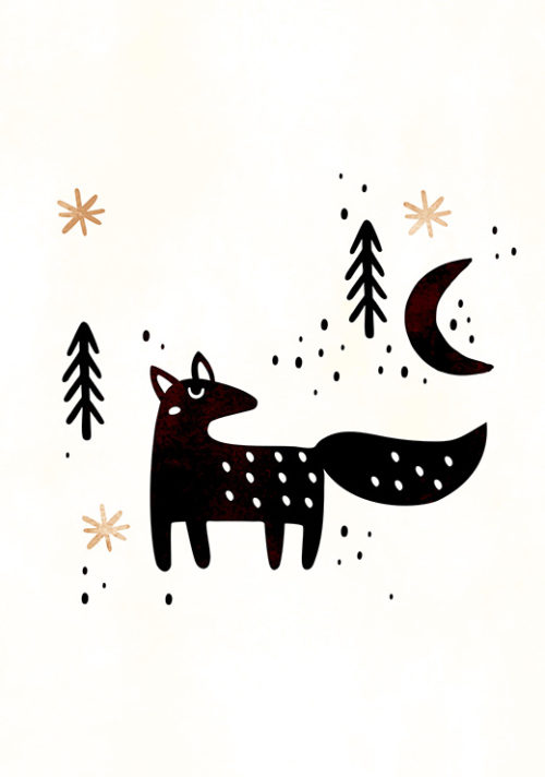 Little Winter Fox - Kubistika