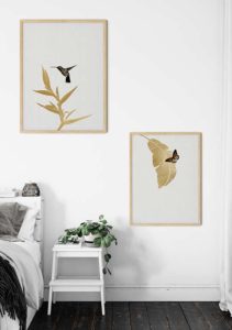 Hummingbird & Flower II - Orara Studio