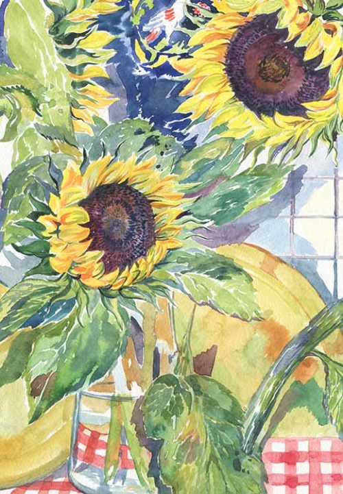 Still Life with Sunflowers - Daria Galinski